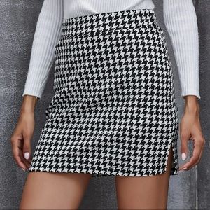 Houndstooth Skirt